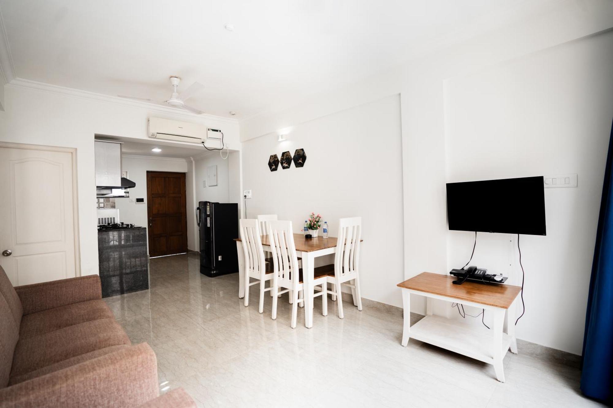 Bellagio Rezidencia 1 Bhk Service Apartments Калангуте Екстериор снимка